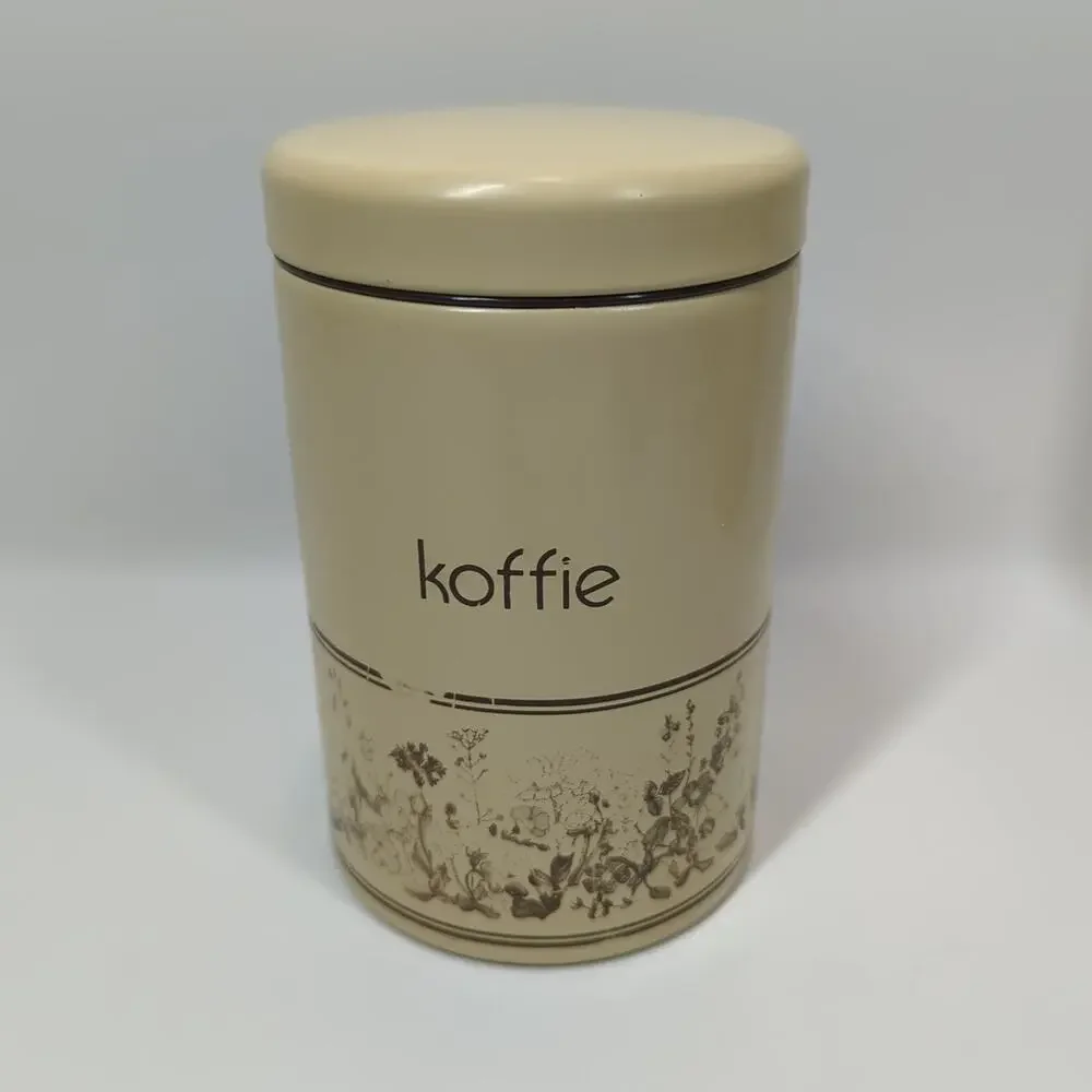 Vintage Dutch Canister Set Koffie Thee Suiker Storage Belgium with Lids